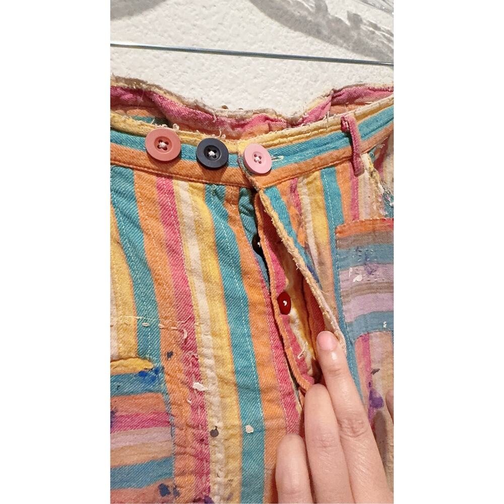 Magnolia Pearl Striped Miner Pants one size - Picture 10 of 12